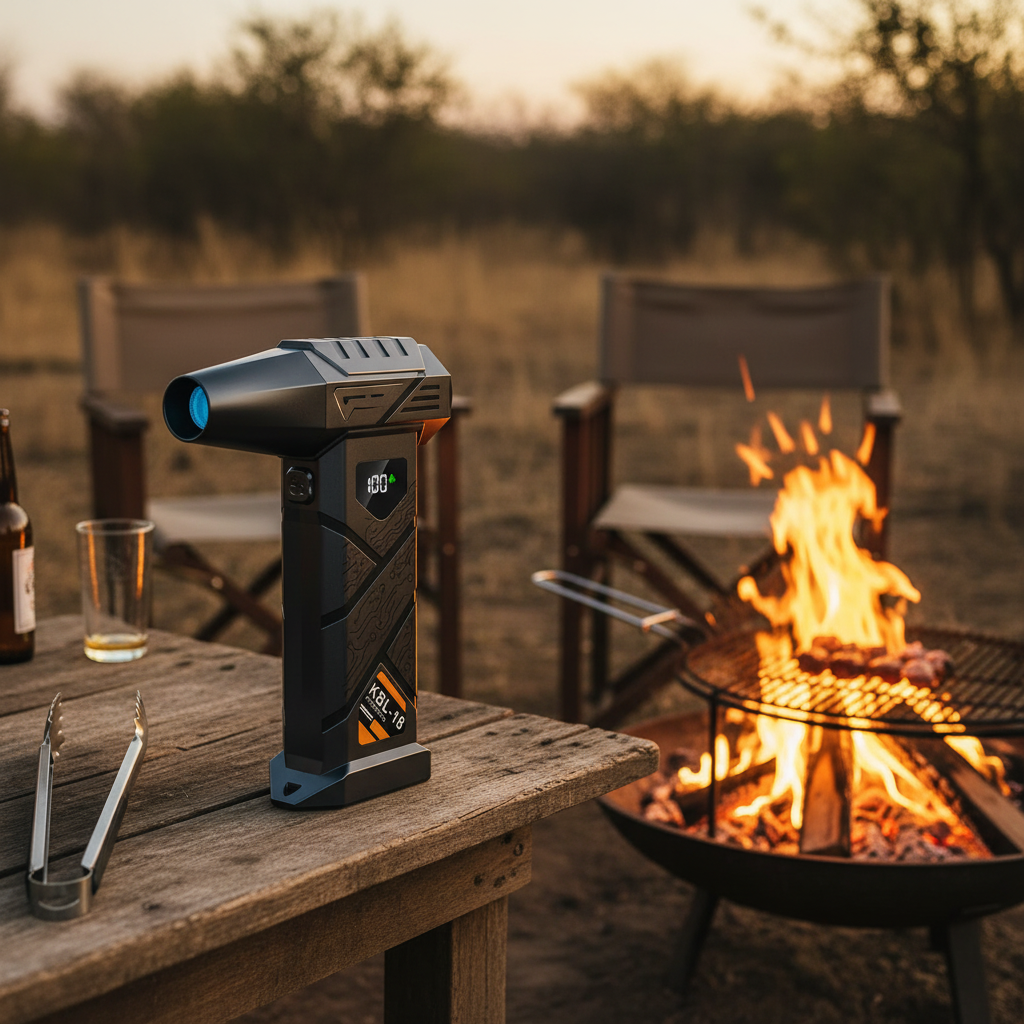 Fan at South African braai