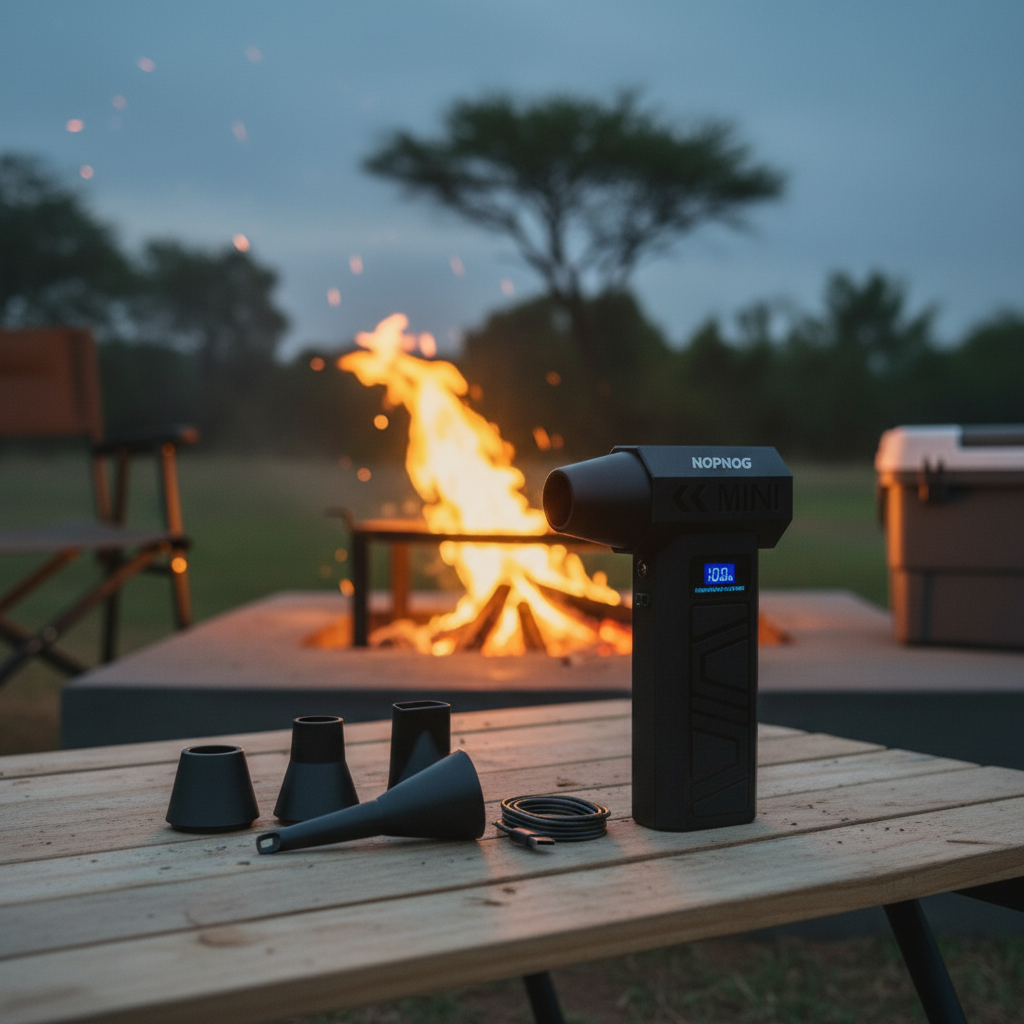 NOPNOG fan - premium bush camping lifestyle shot